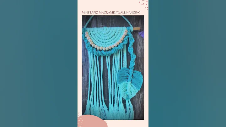 MINI TAPIZ MACRAMÉ /WALL HANGING #diy #reels #tiktok #craft #handmade #madewithlove #macrame #shorts