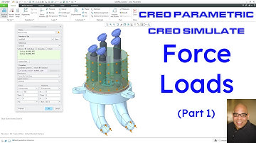 Creo Parametric - Creo Simulate - Force Loads (Part 1)