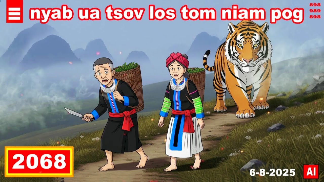 dab hais hmoob - 2068 - 6-8-2025 nyab ua tsov los tom niam pog, ลูกสะใภ้กลับมา, The daughter-in-law.