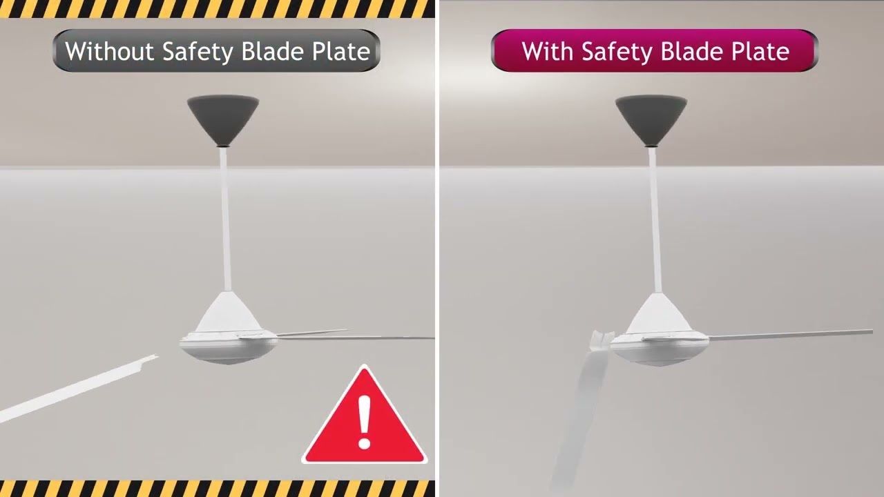 Safety Blade Plate | Panasonic Ceiling Fan Safety Awareness