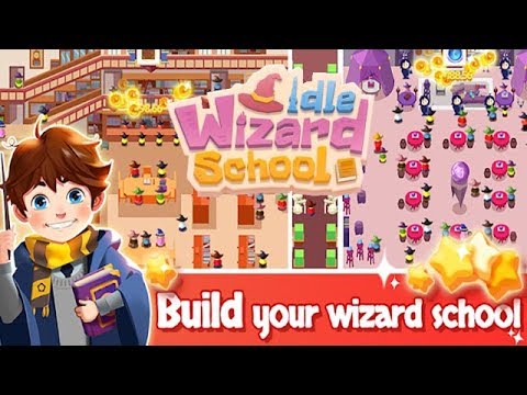 Строительство Школы Магии в Idle Wizard School обзор игры