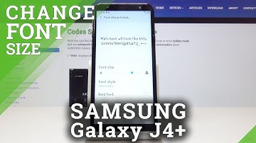 How to Change Font Size in SAMSUNG Galaxy J4+ - Set Up Style & Size