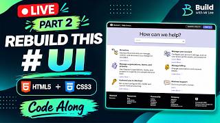🔥 REBUILDING THE ABSTRACT UI! (PART 2) | HTML & CSS LIVE CODE ALONG