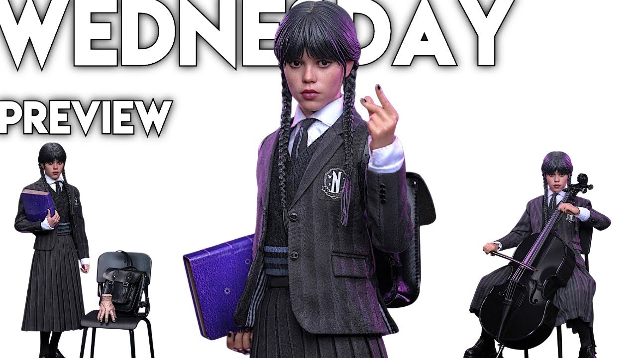 HOT TOYS Sideshowcollectibles Netflix Series WEDNESDAY Sixth Scale Action Figure Preview 