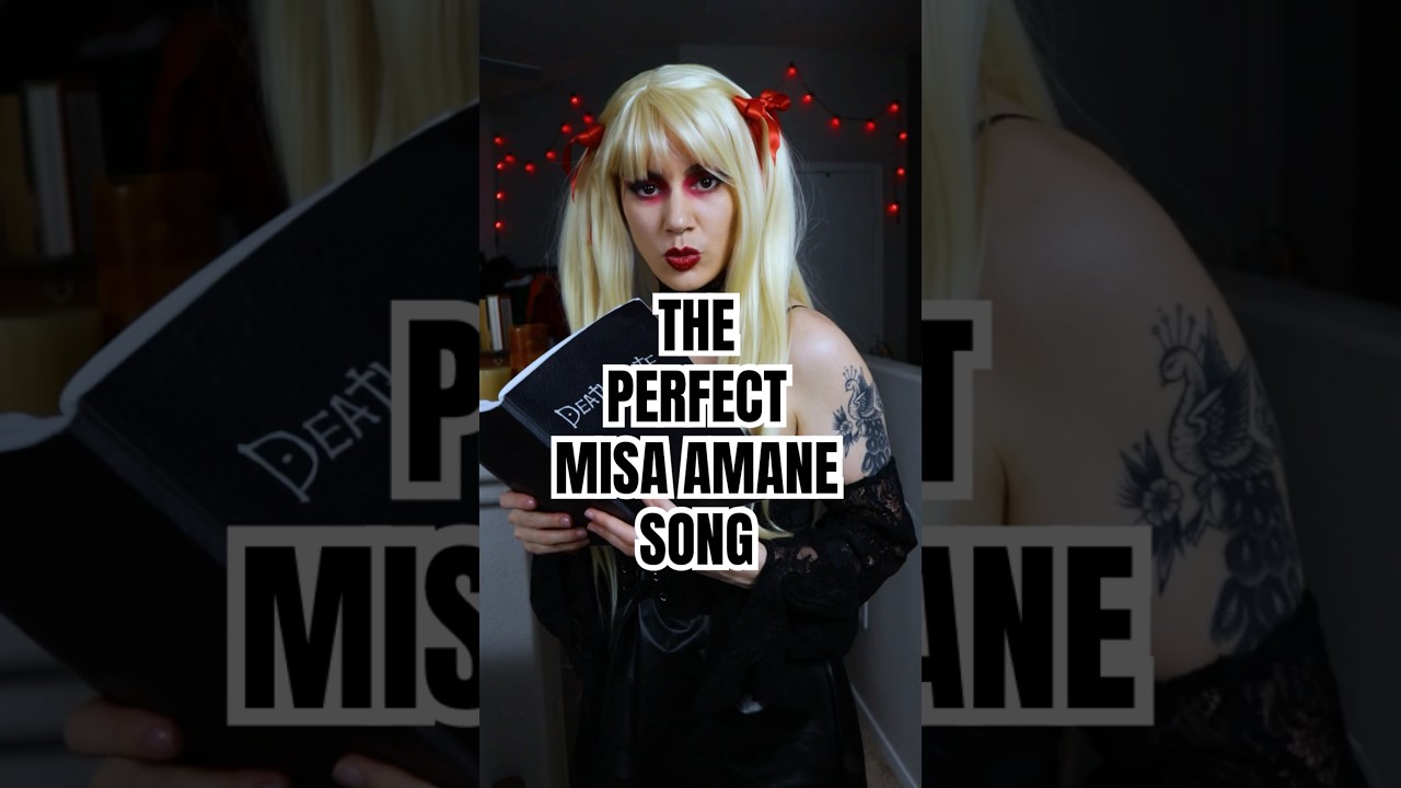 👀 how PERFECT is this song for Misa Amane?! 👀 #cosplaytransformation #diycosplay #cosplayer