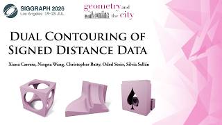 Dual Contouring of Signed Distance Data - SIGGRAPH 2026 [Technical paper presentation]