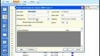 Project 2007 - Defining The Project Start Date Vs. Finish