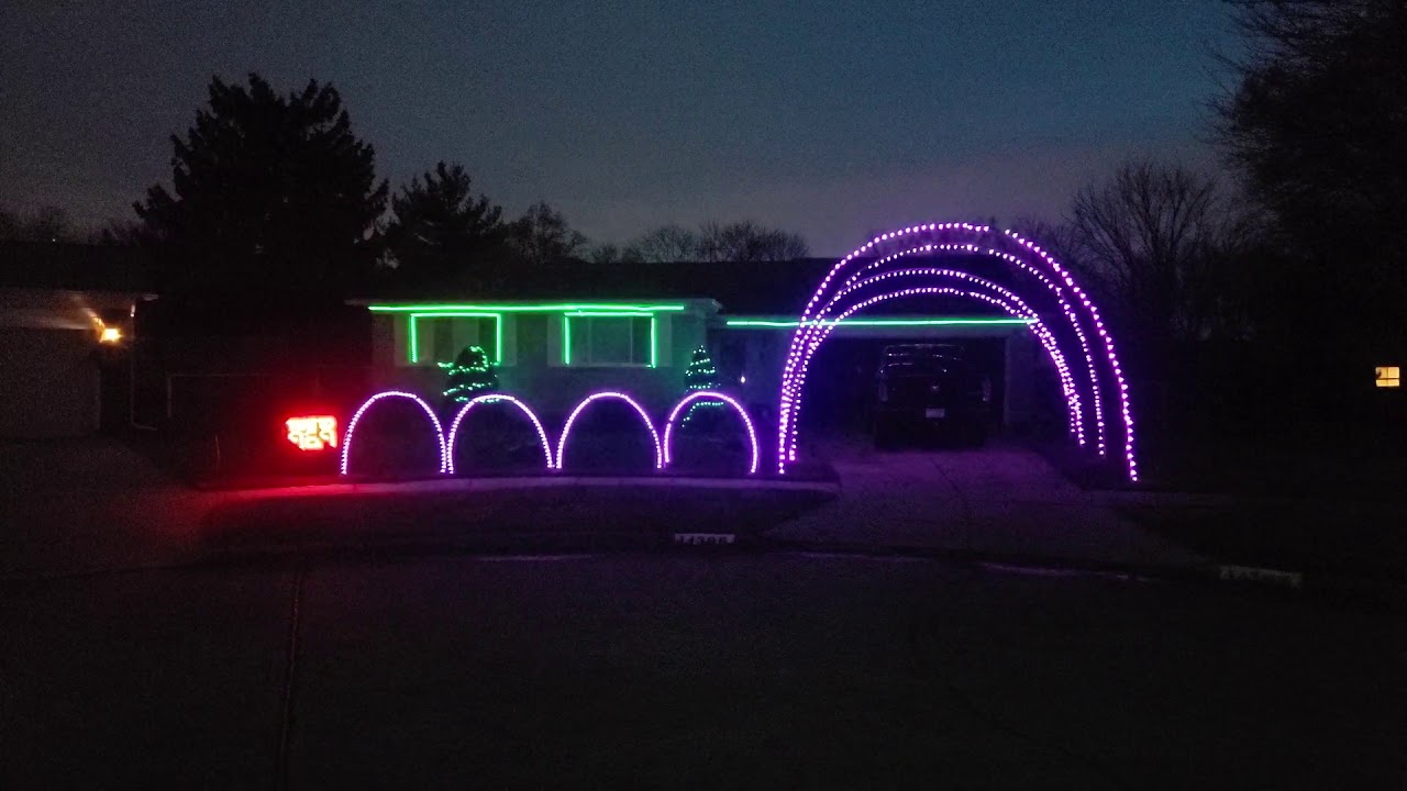 Christmas light sequence Metallica Enter Sandman YouTube