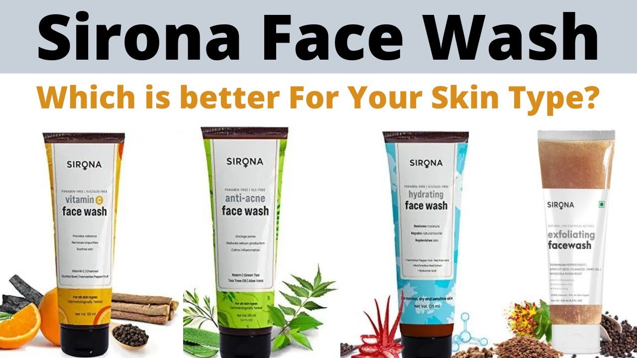 Sirona Face Wash Review Sirona Exfoliating Face Wash /Sirona Vitamin