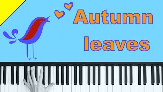 Autumn leaves - Piano Tutorial - Vierklänge lernen