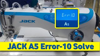 Jack A5 Error-10 Problem solved Auto Sowing Machine | জ্যাক অটো সুইং মেশিন Err 10 সমাধান করুন #err10