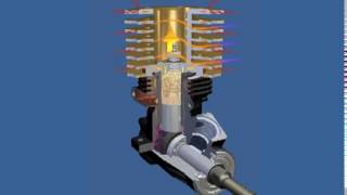 3D animation of how a nitro engine works   YouTube