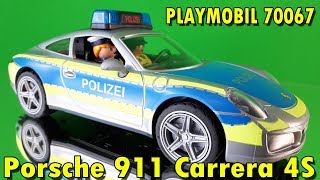 Playmobil 70067 Porsche 911 Carrera 4S Polizei Renn-Auto Polizei-Fahrzeug Sirene 