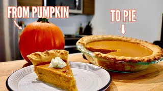 Classic Pumpkin Pie Recipe FROM SCRATCH