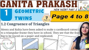 Class 7 Maths Ganita Prakash Part 2 Solutions | Chapter 1 Geometric twins | Page 4 to 8