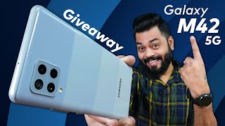 Samsung Galaxy M42 5G First Look #FastestMonster | Giveaway ⚡ Snapdragon 750G, sAMOLED & More