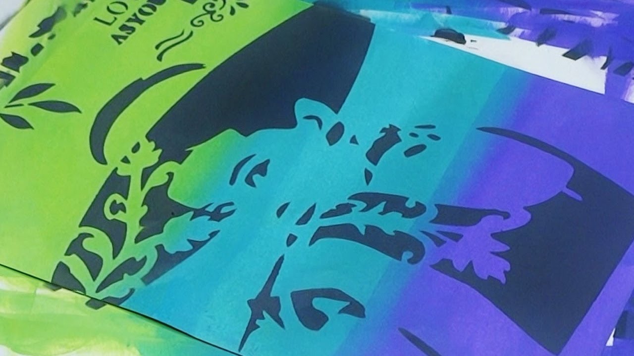 DIY | How to make a Card Background with a Stencil | Distress Oxide Painting | Woman / Girl