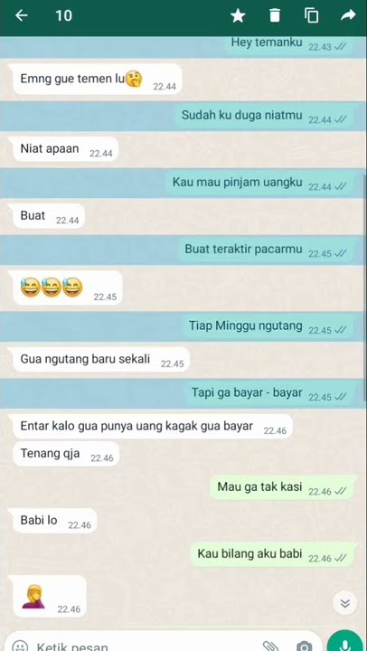 PRANK TEMAN PAKE LAGU BAYAR UTANG || CHAT WA