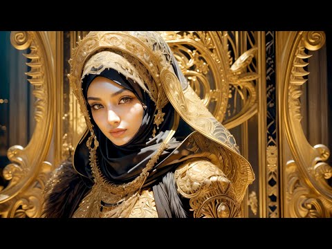 Part 3 Fantasy Gold Queen Hijab Jilbab Beauty Fashion [Ai 4K] #fantasy #fashion #ai