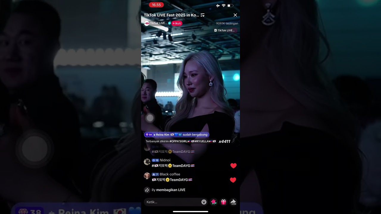 Titok live in 25 in korea