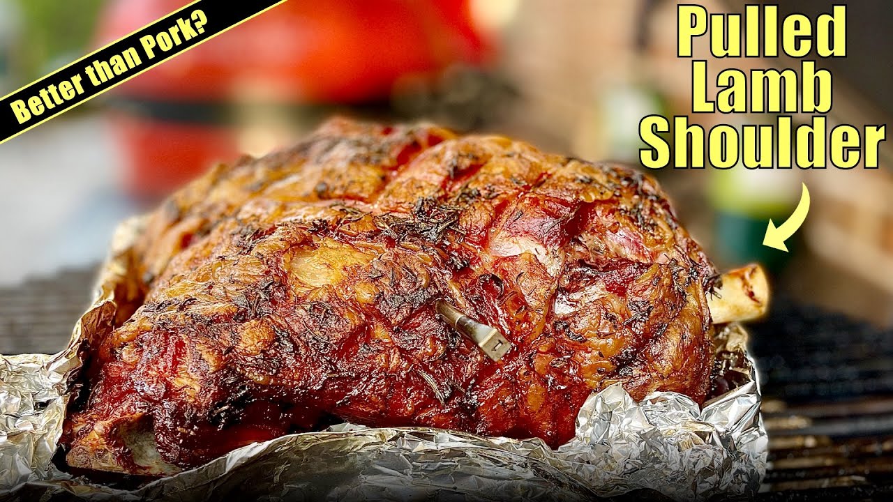Smoked & pulled LAMB shoulder on the Kamado Joe is BETTER than pulled
