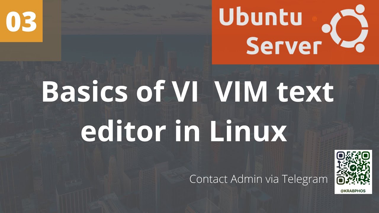 03 -Vi Editor in Ubuntu Server - YouTube
