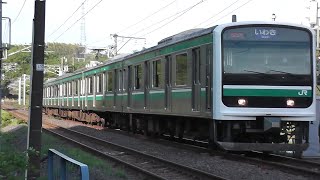 【付属編成のラスナン】常磐線E501系K754編成（521M いわき行き)植田ー泉間を通過