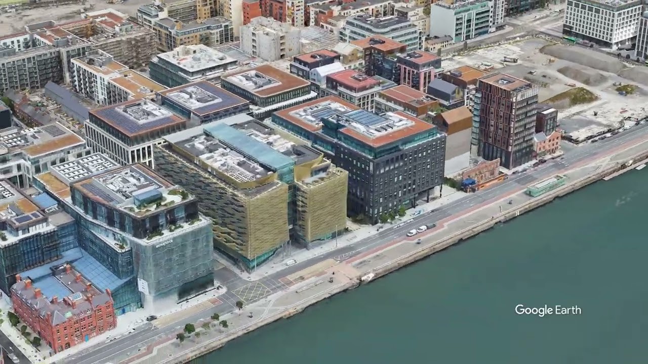 The Irish Central Bank building on North Wall Quay.