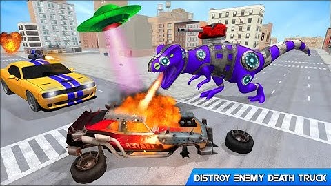 Dinosaur Robot Car : Space Robot Transform Gaming Hour Gameplay