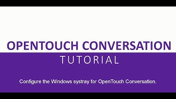 OpenTouch Conversation 2.2 Tutorial – Display the application notification icon