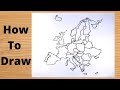 Simple trick to draw the map of europe continent