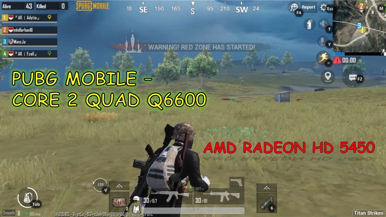 PUBG Mobile-Core 2 Quad Q6600-AMD Radeon HD 5450
