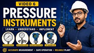 🎯 Industrial Instrumentation Complete Course | Lecture 06: Pressure Instruments Explained ✅