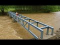 TIMELAPSE: The 100 Day Journey of Building a Giant Iron Bridge Connecting to the Deserted Island