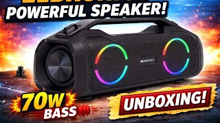 Zebronics Sound Feast 500 Unboxing | 70W Powerful Bluetooth Speaker Review 1