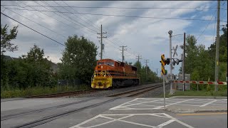 Railfaning des trains exo & QG en PM rush hour à Mascouche, Qc 