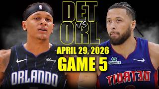 Detroit Pistons Vs Orlando Magic  Game 5 Highlights  April 29 2026  Nba Playoffs
