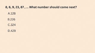 8, 6, 9, 23, 87 ,     What number should come next
