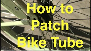 Patching Flat Bike Tire Inner Tube Crooked Valve stem popped Tire Repair Replace Fix