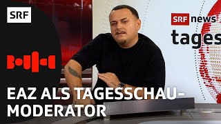 Uncut: EAZ moderiert die Tagesschau – Outtakes inklusive! | Bounce Rapshow | SRF