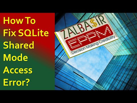 How To Fix SQLite Shared Mode Access Error?