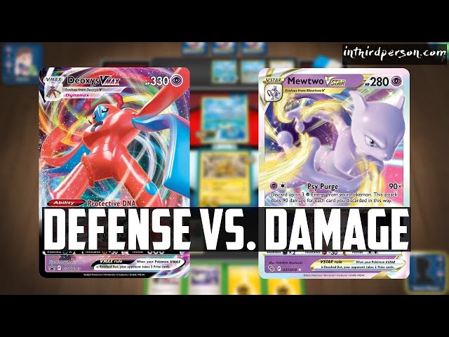 Deoxys Vs Mewtwo GX Pokemon Card 