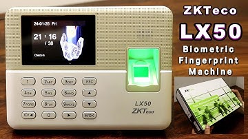 Biometric Fingerprint LX50 ZKTeco Time Attendance Machine Review & Test Settings | Employee Recorder