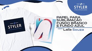 PAPEL PARA SUBLIMAÇÃO FUNDO BRANCO E FUNDO AZUL - STYLER CHINELOS PERSONALIZADOS