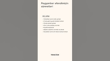 Peygamber efendimizin sünnetleri 6.Liste #shorts