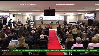 Sessão Solene comemora 150 anos de Curitibanos