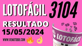 🍀 Resultado Lotofácil 3104