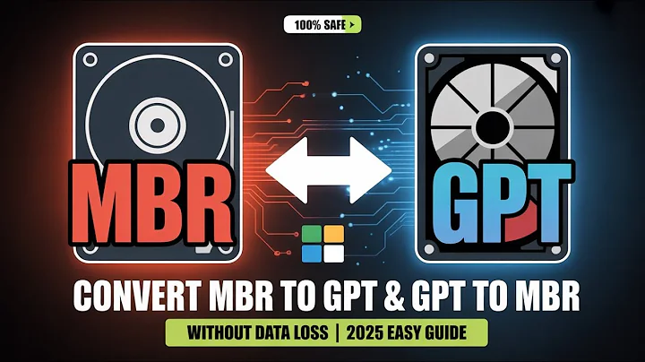 Convert MBR to GPT & GPT to MBR Without Data Loss ⚙️ | Easy Disk Conversion 2025 Guide