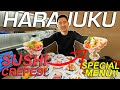 Harajuku conveyor belt sushi crepes  tokyo japan