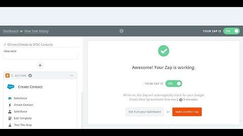 1.5 Testing an Active Zap: Salesforce + Google Forms